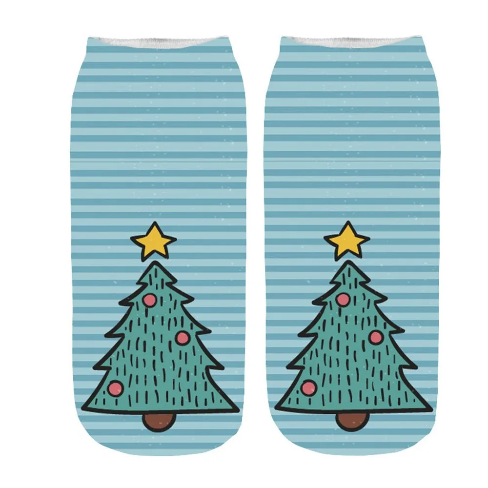 Женские повседневные рождественские носки женские зимние носки теплые носки женские рождественские носки с 3D рисунком снеговика T809 - Цвет: YCC81024565E