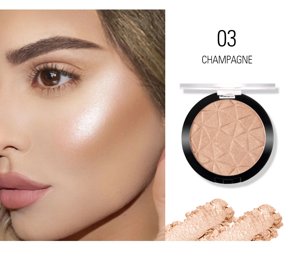 SACE LADY Highlighter Makeup Iluminador maquiagem face powder Professional Glitter Palette Make Up Glow Kit Brighten Cosmetic