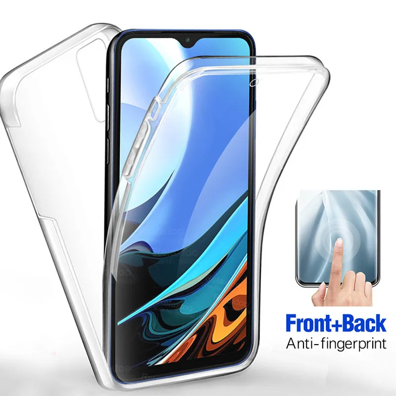 Двойной силиконовый чехол из поликарбоната и ТПУ для redmi 9 t полное покрытие