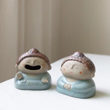 Домашний декор, креативный чайный столик с Буддой Майтрея, украшение для чайного стола, маленький набор Sammy, дзен, художественное украшение, аксессуары для чайных питомцев, украшение из чайных листьев Улу