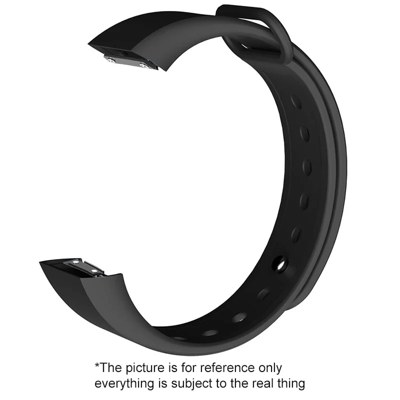 black only strap Ремешок на запястье для Amazfit Cor, ремешок для Xiaomi Huami, умный фитнес-браслет, напульсники, аксессуары, черный силикон SIKAI A1702 - Цвет: black only strap