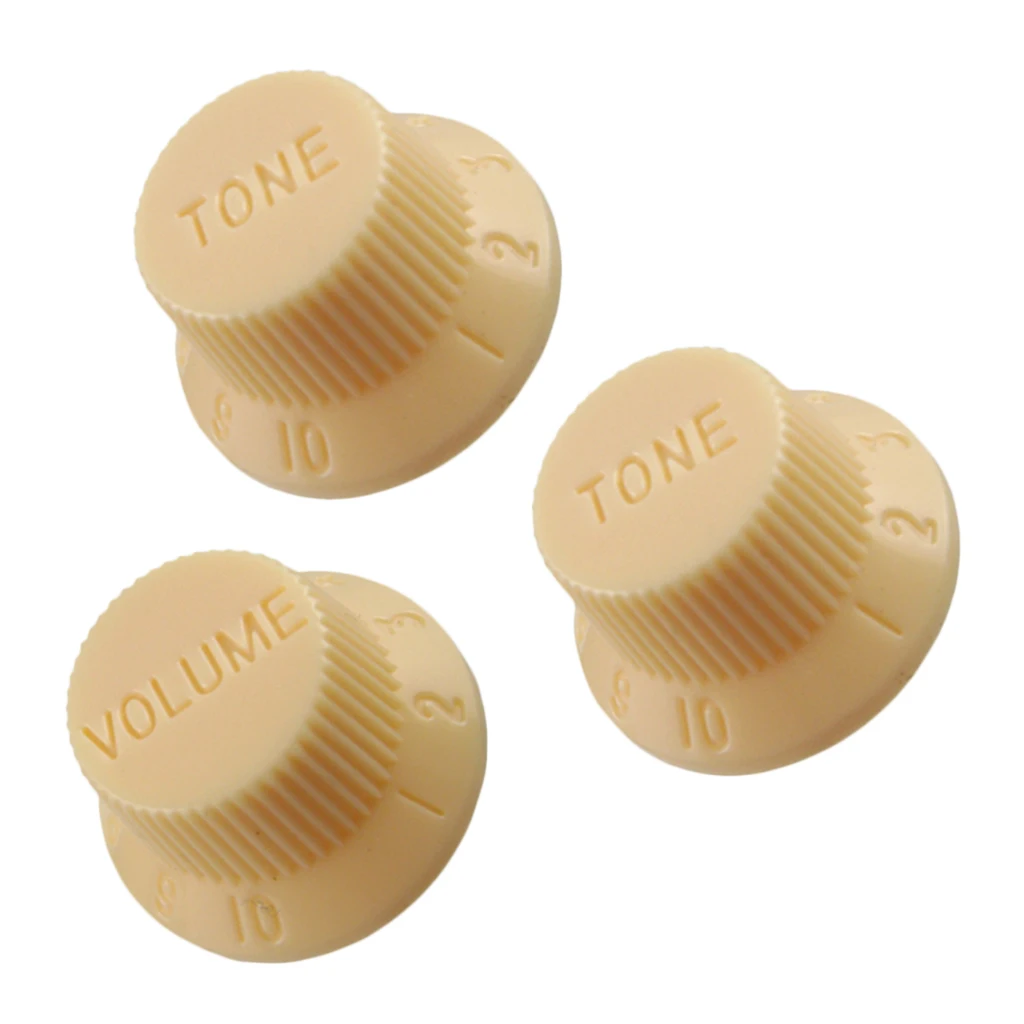 Tooyful Volume Knob Tone Button Replacement Parts for ST Sq Squier Guitar Accessries Pack of 3