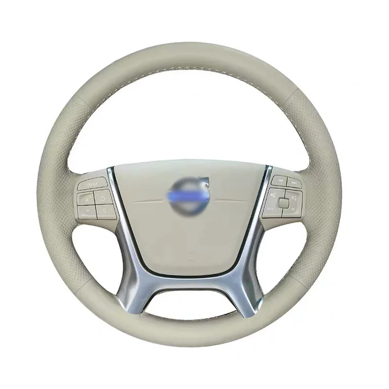 

DIY Leather Hand Sewn Car Steering Wheel Cover for Volvo XC60 xc70 S80L s60l S80 Accessories