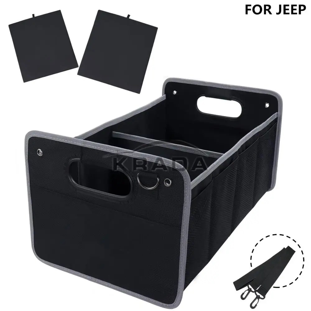 1X Багажник для Jeep Wrangler JK JL Renegade Compass Cherokee складной органайзер большой емкости ящик