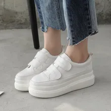 Теплая Женская прогулочная обувь; сезон осень-зима; женская спортивная обувь на толстой подошве 6 см, визуально увеличивающая рост; Женская обувь в британском стиле; женские E15-04