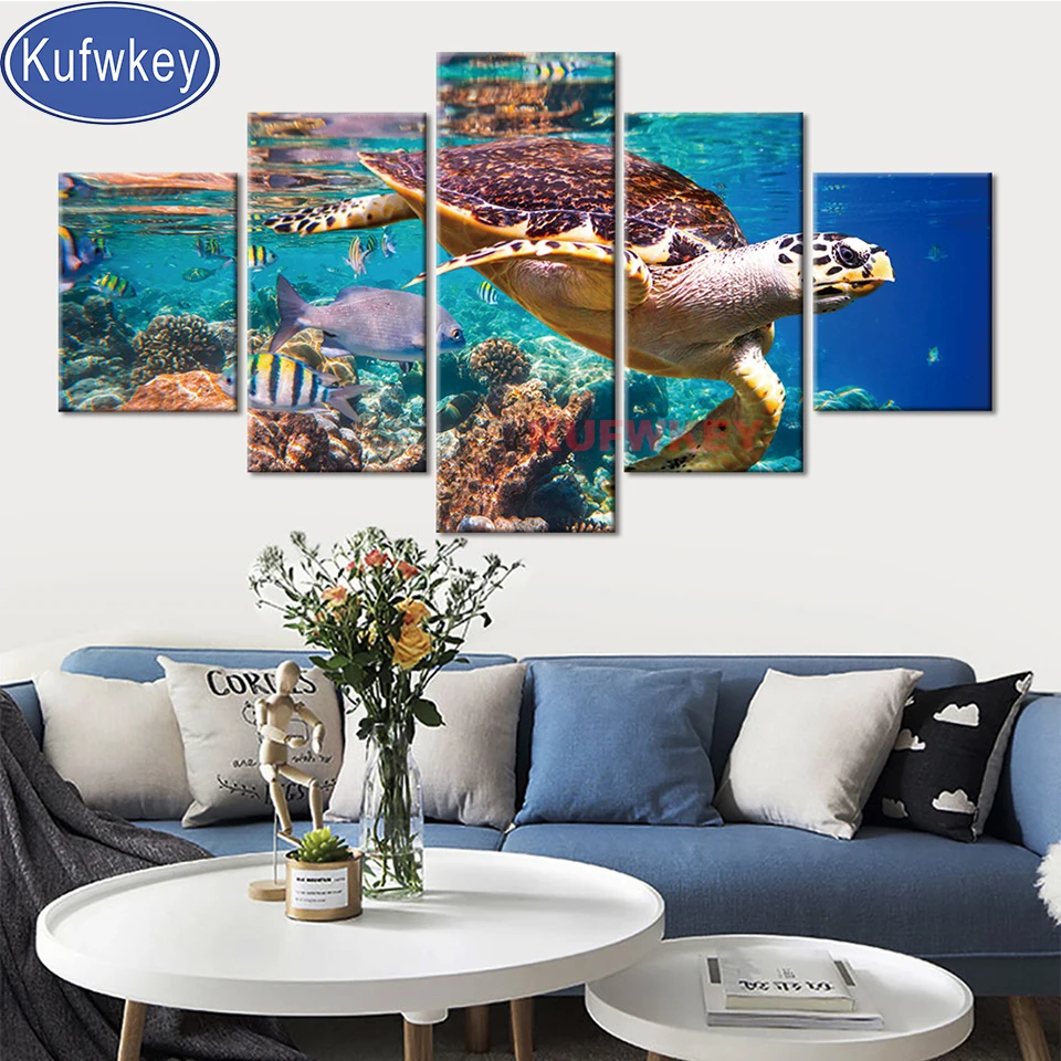 5 d алмазная живопись сделай сам вышивка крестиком морская черепаха