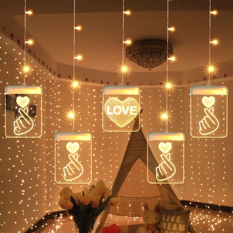 

3D Unicorn Moon Star Rainbow Night Lamp Special Function Lamp With Suction cup For Window Showcase Decor Birthday Party Led Lamp
