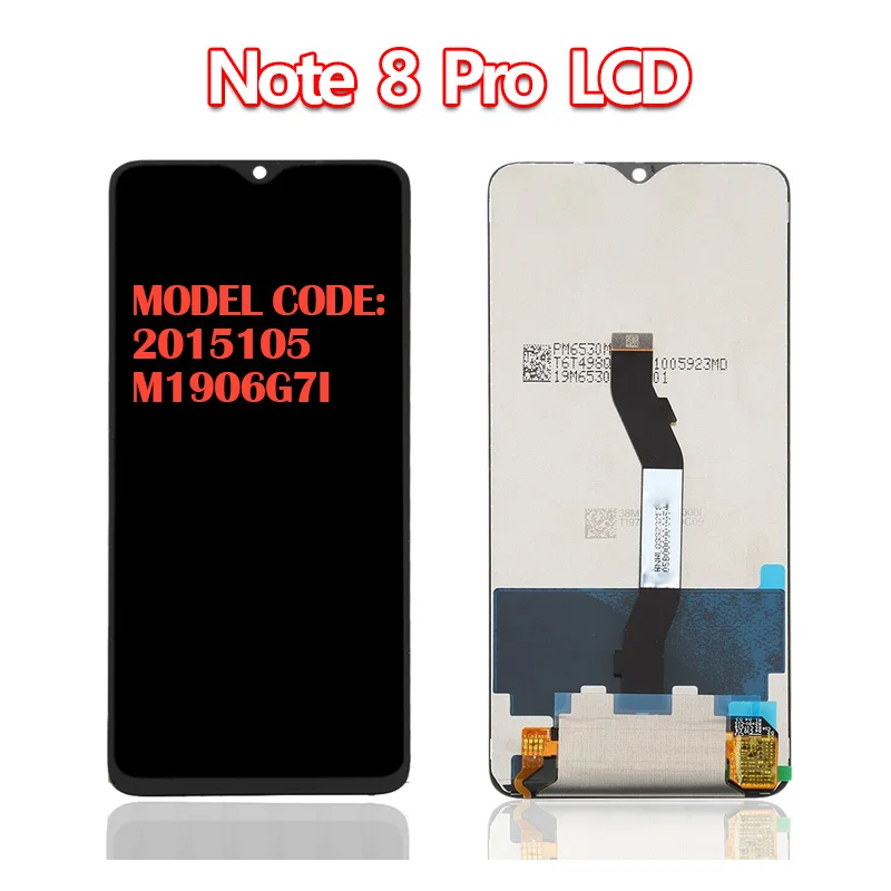 Дисплей для Xiaomi Redmi Note 8 Pro lcd note8 pro M1906G7I+ Замена сенсорного экрана для Redmi Note 8 lcd M1908C3JH дигитайзер
