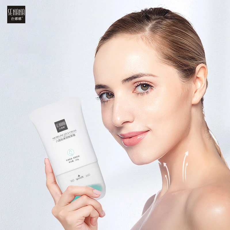 Крем для шеи с шестью пептидами подтягивающий укрепляющий V образным массажем