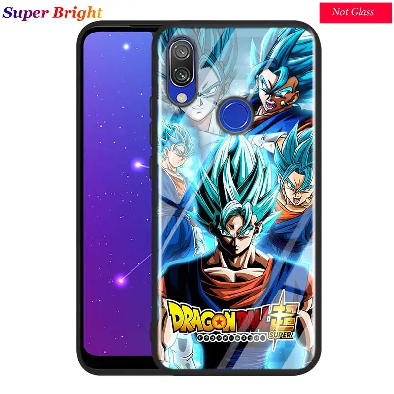 Dragon Ball Z Super Goku для Xiaomi Redmi Note 8 7 6 5 4X4 K20 Pro 7A 6A 6 S2 5A Plus супер яркий черный чехол для телефона