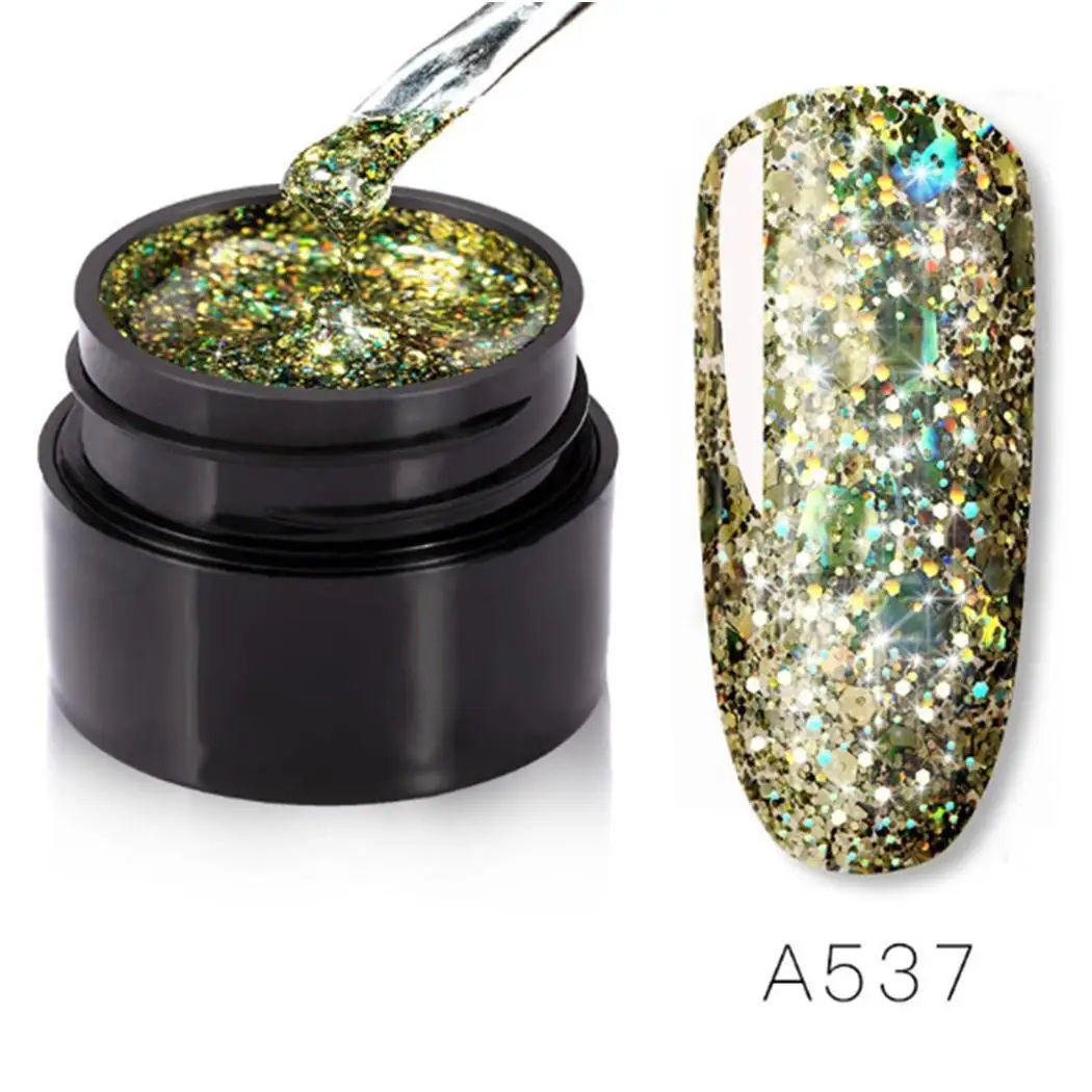 Polish Gel Glitter Nail Polish Long-Lasting Long-lasting 14g Nail As Picture Art for Manicure 5ml Pattern1-8