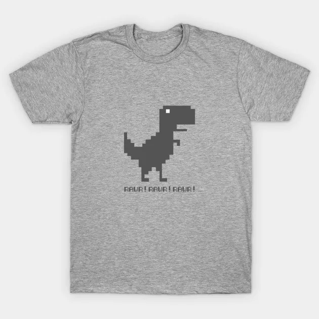 Мужская футболка Chrome T Rex Dinosaur Rawr! Женская | одежда