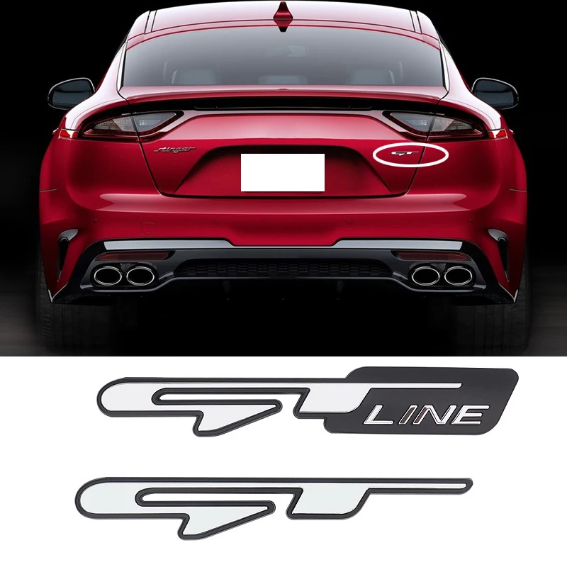 Наклейка на задний багажник автомобиля GT Line наклейка s Для Kia Optima Stinger Rio 3 4 Forte K3 K5 K2