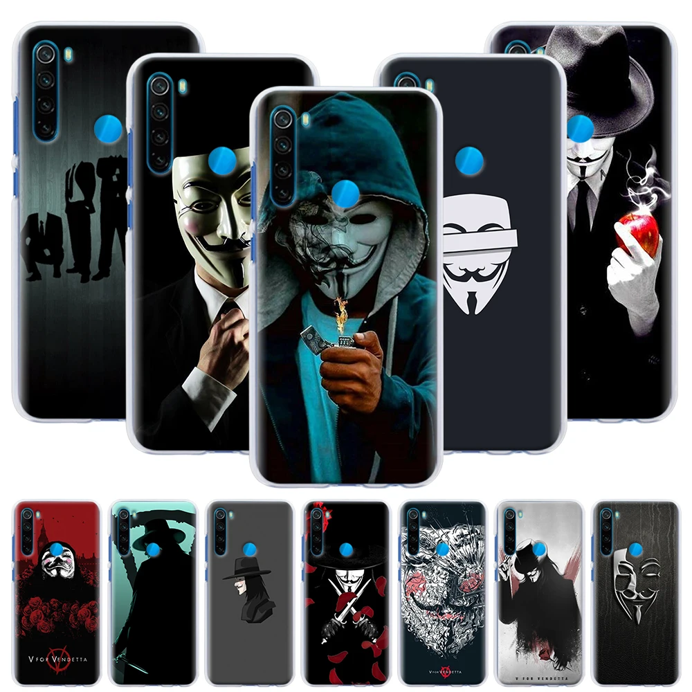 

V for Vendetta Hard Case for Xiaomi Redmi Note 6 7 8 Pro 8T 9S 9 Pro 6A 7A 8A K20 K30 Pro Phone Cover Capa