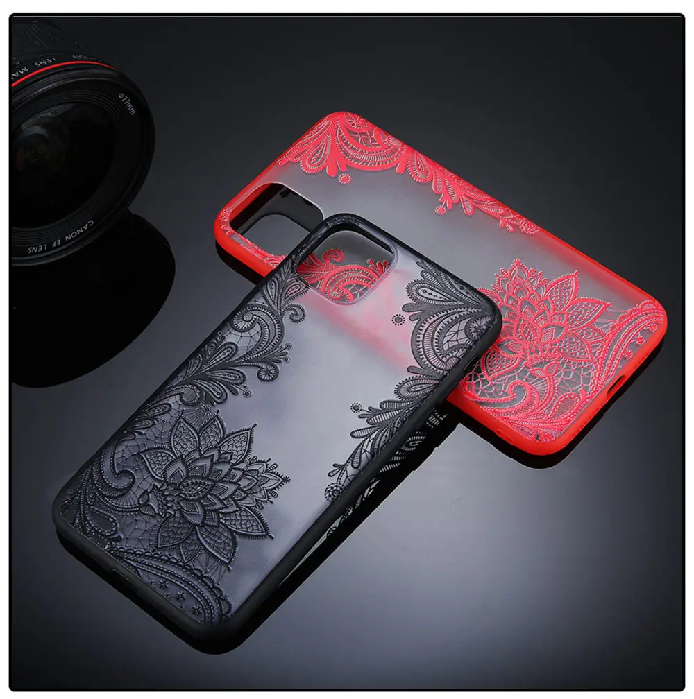 Lovebay Мандала Кружева Цветы Чехол для телефона для iPhone 11 Pro 7 8 6 6S Plus X XR XS Max 5 5S SE прозрачный жесткий акриловый чехол