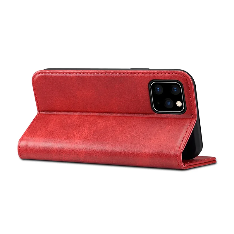 Роскошный Ретро-чехол для iPhone 11 Pro Max XR X XS Max 6 6S 7 8 Plus, чехол для телефона из искусственной кожи, флип-бумажник, держатель для карт, Магнитный чехол
