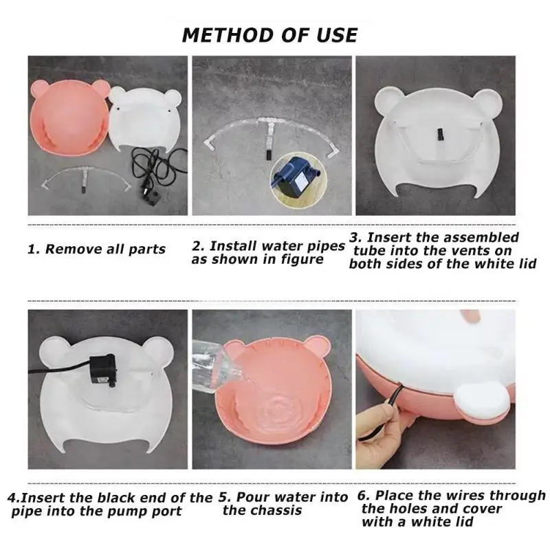 Pet Cat водяной фонтан Электрический диспенсер для воды USB Автоматическая чаша для питья