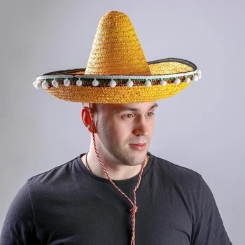 

Carnival hat "Sombrero", p. 56-58, yellow