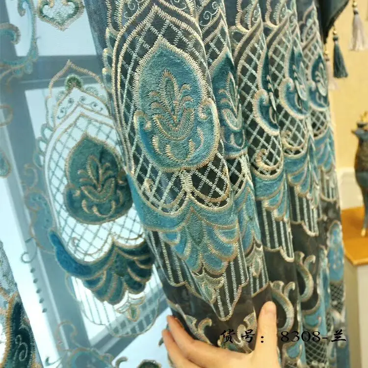 Новое поступление элегантные модные льняные пасторальные шторы для гостиной/спальни с цветочным узором на заказ