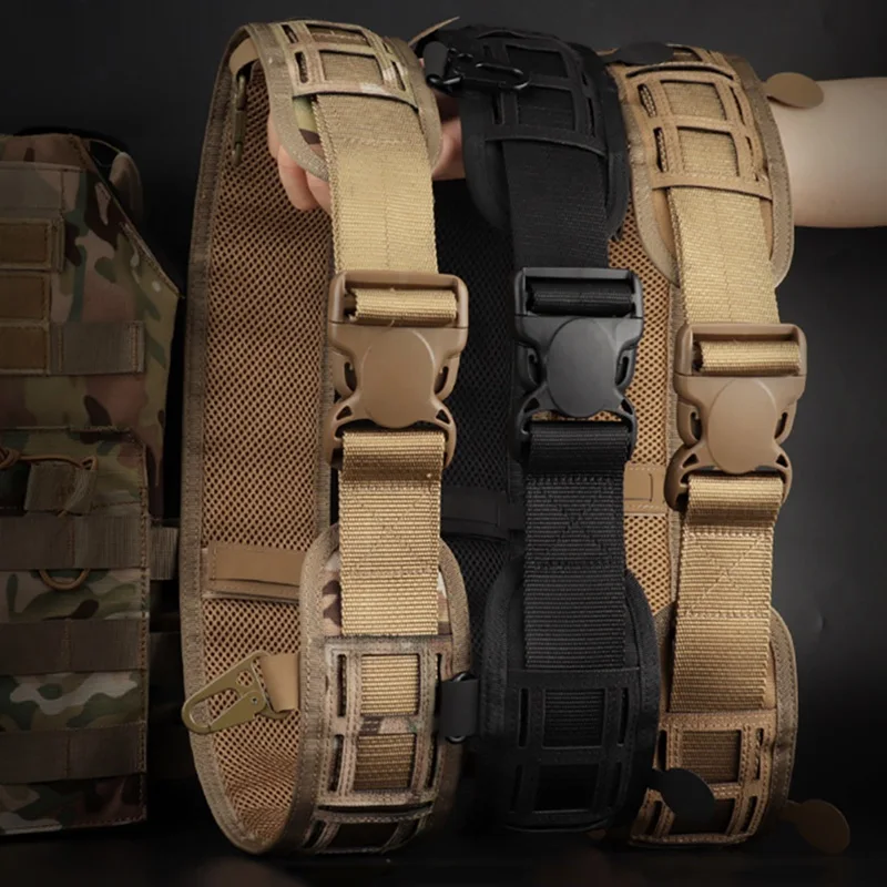 

(Tactical) Waist Belt Water Resistant Adjustable Training Waistband Support For Molle System