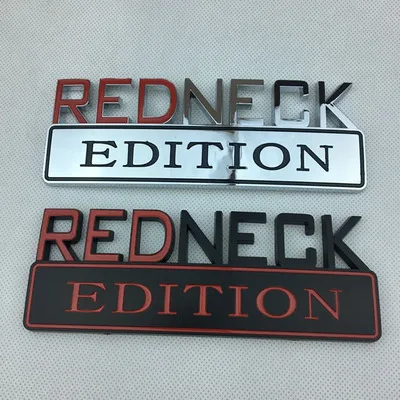 1x 3D ABS Эмблема REDNECK EDITION значок автомобильный хвост боковая наклейка Аксессуары