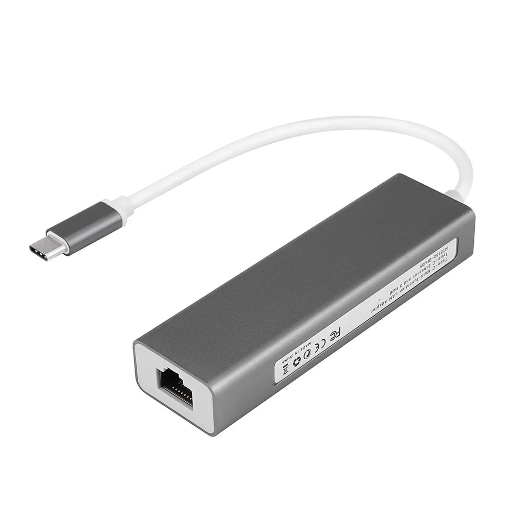 Ouhaobin USB C концентратор тип C к LAN Ethernet адаптер USB 3,0 3 порта концентратор для USB ЗУ для мобильного телефона для компьютера