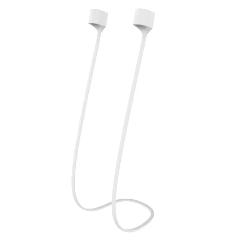 Белый Магнитный ремешок для наушников для Airpods, анти-потерянный ремешок, магнитная веревка для Xiaomi Airdots, профессиональные наушники, силиконовый шнур - Цвет: Белый