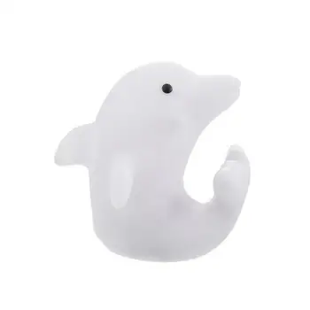 

Cute White Creative Colorful Dolphin Night Light Color Changes Romantic Dolphin Christmas LED Night Light Lamp