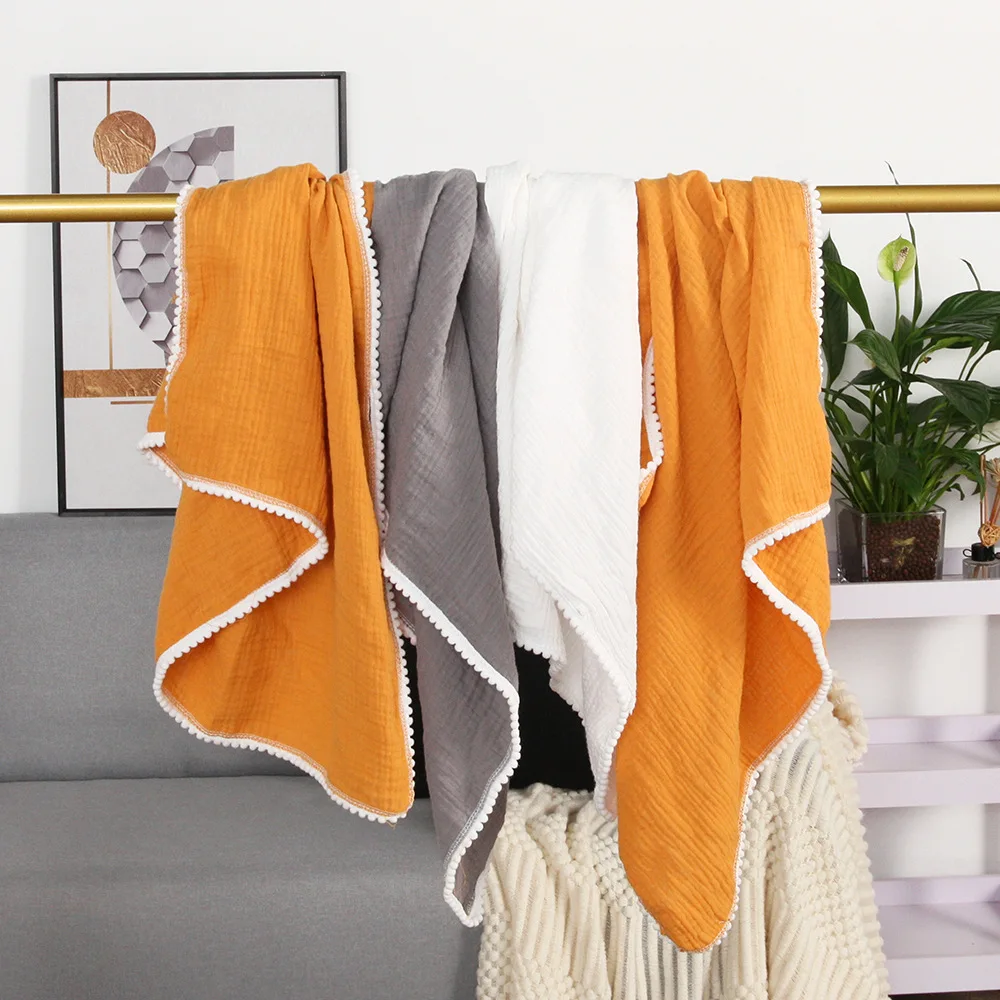  ���  Swaddle Wrap Muslin ħ�� ��ư ���� ���� Kids Bath Towel