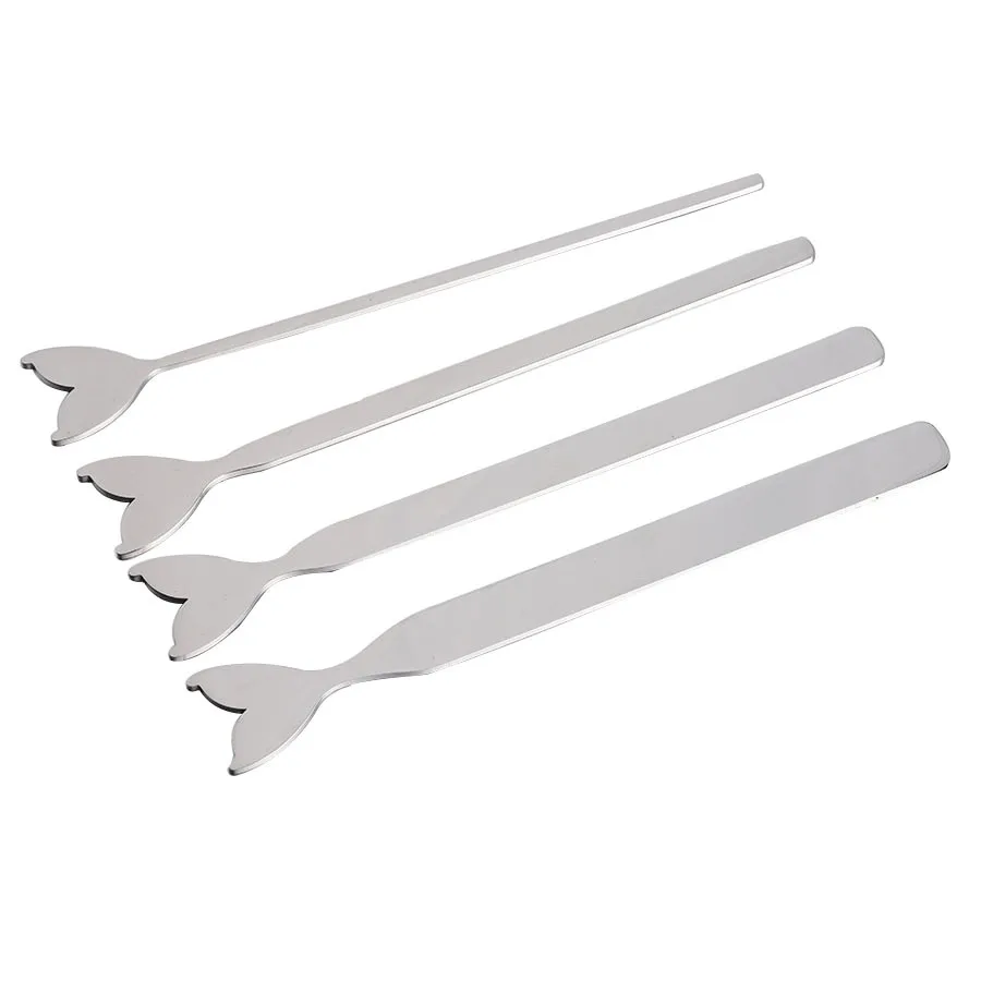 

Silver Mirror Stainless Steel Mermaid Fishtail Strips DIY C-shaped Open Stainless Steel Bracelet Strips