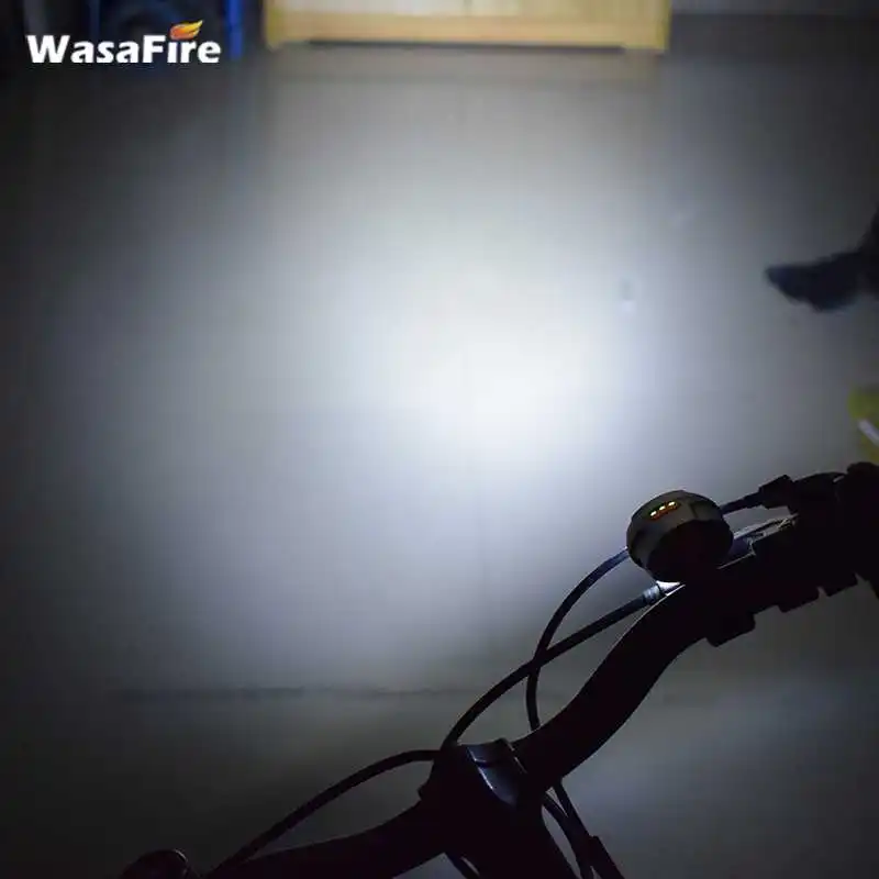 WasaFire 1000lm передняя фара для велосипеда светильник USB Перезаряжаемые IPX6 Водонепроницаемый велосипедный головной светильник Велоспорт Светодиодный вспышка светильник 6 режимов велосипедная фара