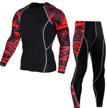 

ICESNAKE Summer Motorcycle Jacket Quick Dry Motorcycle Suit Running T-shirt Set Breathable Tight Long Tops & Pants S-3XL