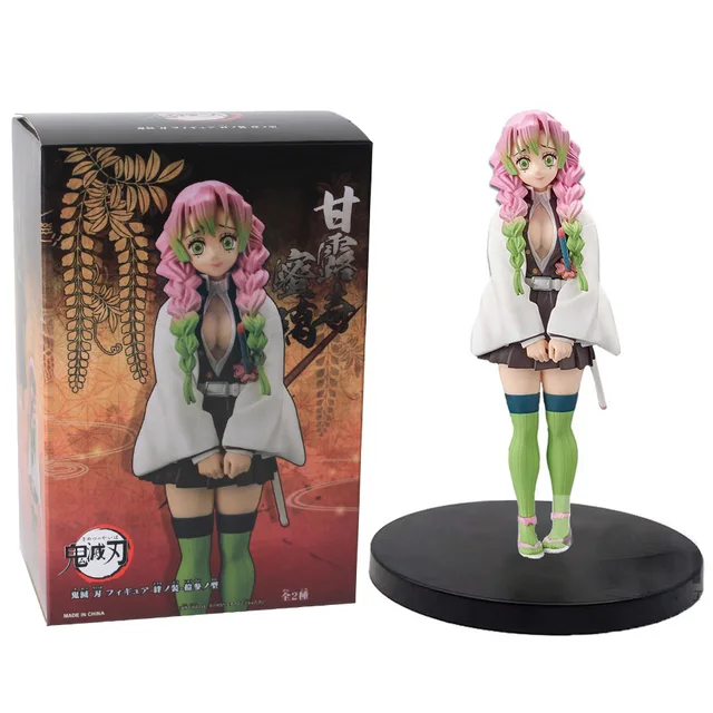 Anime Demon slayer kimetsu no yaiba Tanjirou Nezuko Action figures toys Kanroji Mitsuri Uzui Tengen anime figure for gifts 5