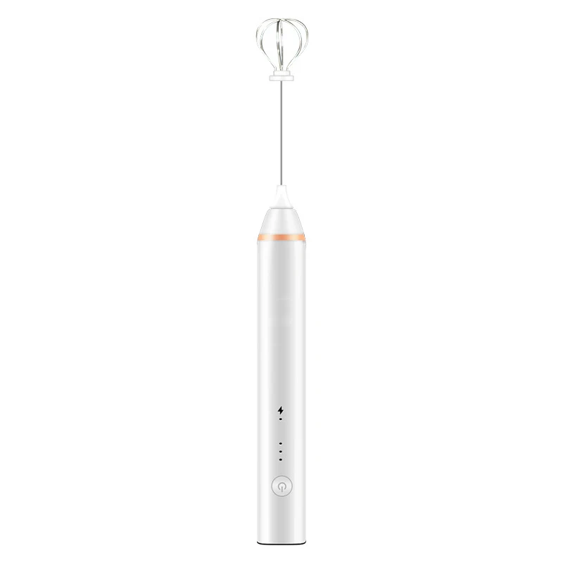 

Handheld USB Rechargeable Portable Blender Mixer with 2 Whisk Head Kitchen Mini Blender Milk Frother For Coffee Egg