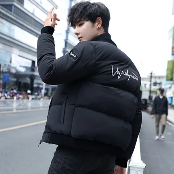 

Men's Jacket Winter Pilot Cotton Jacket Short Slim Casual Street Jacket 2019 Youth Trendy Thicken Warm Clothes