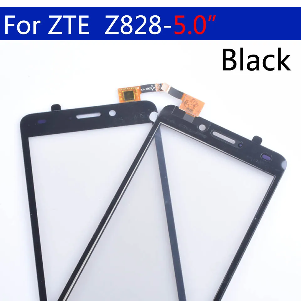 Для zte Avid Plus Z828 Z828L сенсорный экран панель дигитайзер сенсор Переднее стекло Внешний сенсорный экран Замена 5,0 дюймов