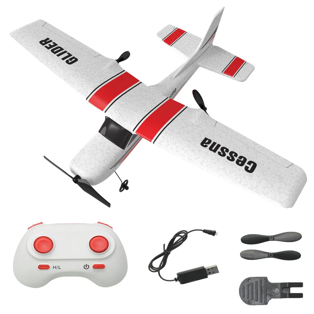 Rc Plane Epp Foam Aliante Rc Airplane Gyro 2.4G Telecomando Wingspan Cessna 182T Outdoor Fixed Wing Aircraft Toys For Children
