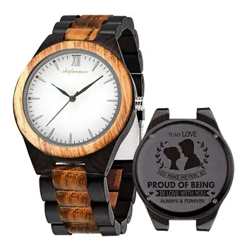

shifenmei S5533 engraved Wooden Bracelet Watch Men High Quality Wristwatch Antique Vintage European Fashion wood male female