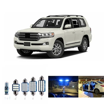 

14pcs Car LED Reading Light Bulbs Package Kit For 2009-2016 Toyota Land Cruiser/Land Cruiser Prado Auto White Map Dome Door Lamp