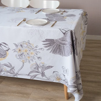 

PVC Table Cloth Waterproof Kitchen Table Cover Plaid Tablecloth Rectangular Ins Style Desk Accessories Soft Support Custom Size