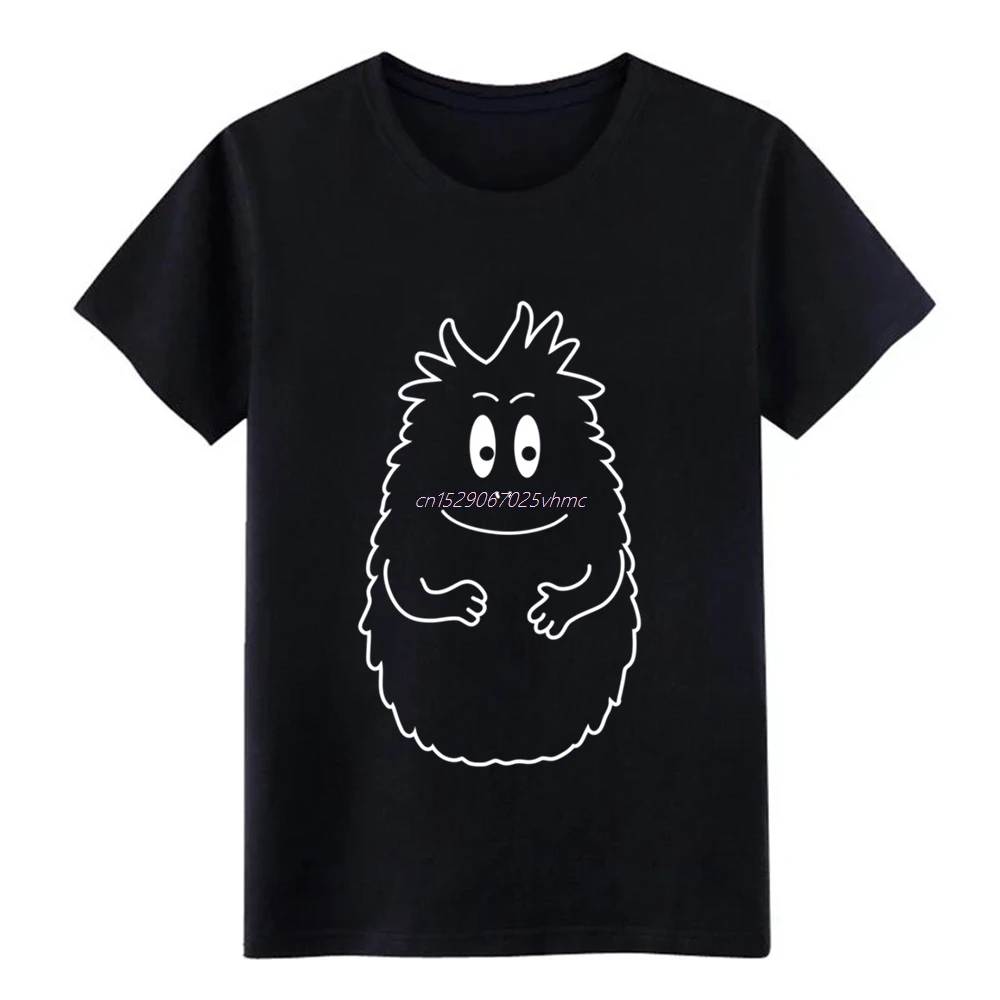 Barbapapa barbabeau футболка мужская с О-образным вырезом натуральная сумасшедшая Базовая Весенняя трендовая футболка - Цвет: Black