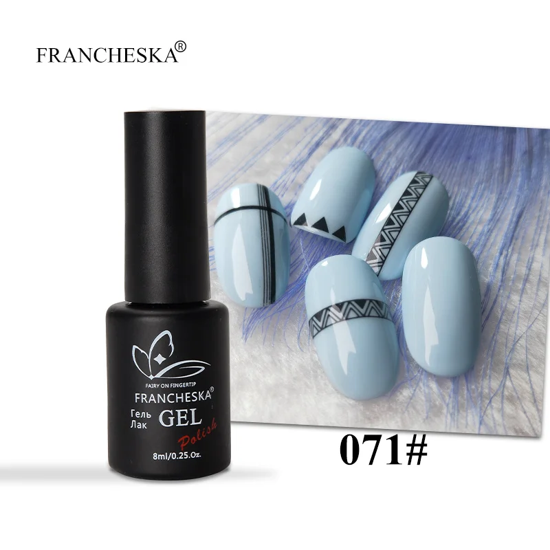 Francheska 071 Francheska цвет 01-40 гель лак для ногтей гель лак tirnak oje Гель-лак для ногтей unghie Светодиодный УФ стойкий замачиваемый Гель-лак - Цвет: Francheska 071