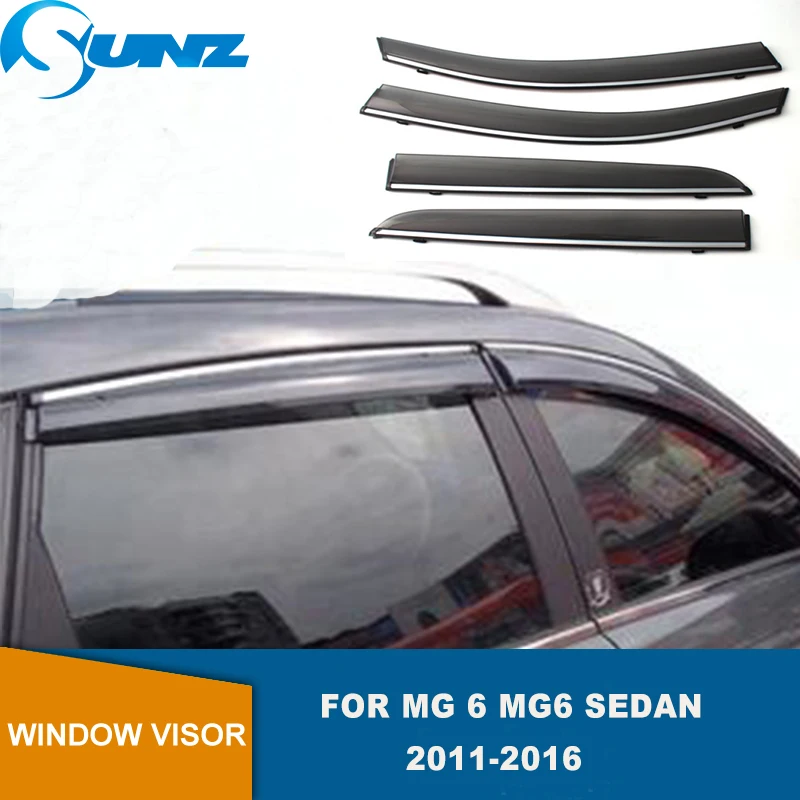 

Side Window Deflector For MG 6 MG6 Sedan 2011 2012 2013 2014 2015 2016 Smoke Window Visors Weathershields Wind Rain Guards SUNZ