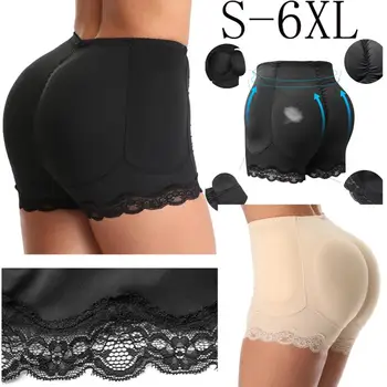 

Women's Hip Lifting Panties Buttock Raising Underwear Sponge Padbody Shaping Hip Raising Wave Lace Underpaties body shaping