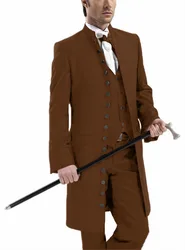 Mans Suit For Wedding Dinner Suits Prom Dresses Wedding Dress Business Suits Party Suits Three Pieces Suits (Jacket+Pants+Vest)