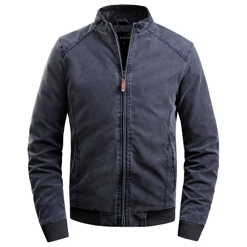 2020 New Plus Cotton Mens Jackets Stand Collar Simple Casual Men's Jacket Solid Color Warm Long Sleeve Autumn Winter Jaket Men 2020 New Plus Cotton Mens Jackets Stand Collar Simple Casual Men's Jacket Solid Color Warm Long Sleeve Autumn Winter Jaket Men