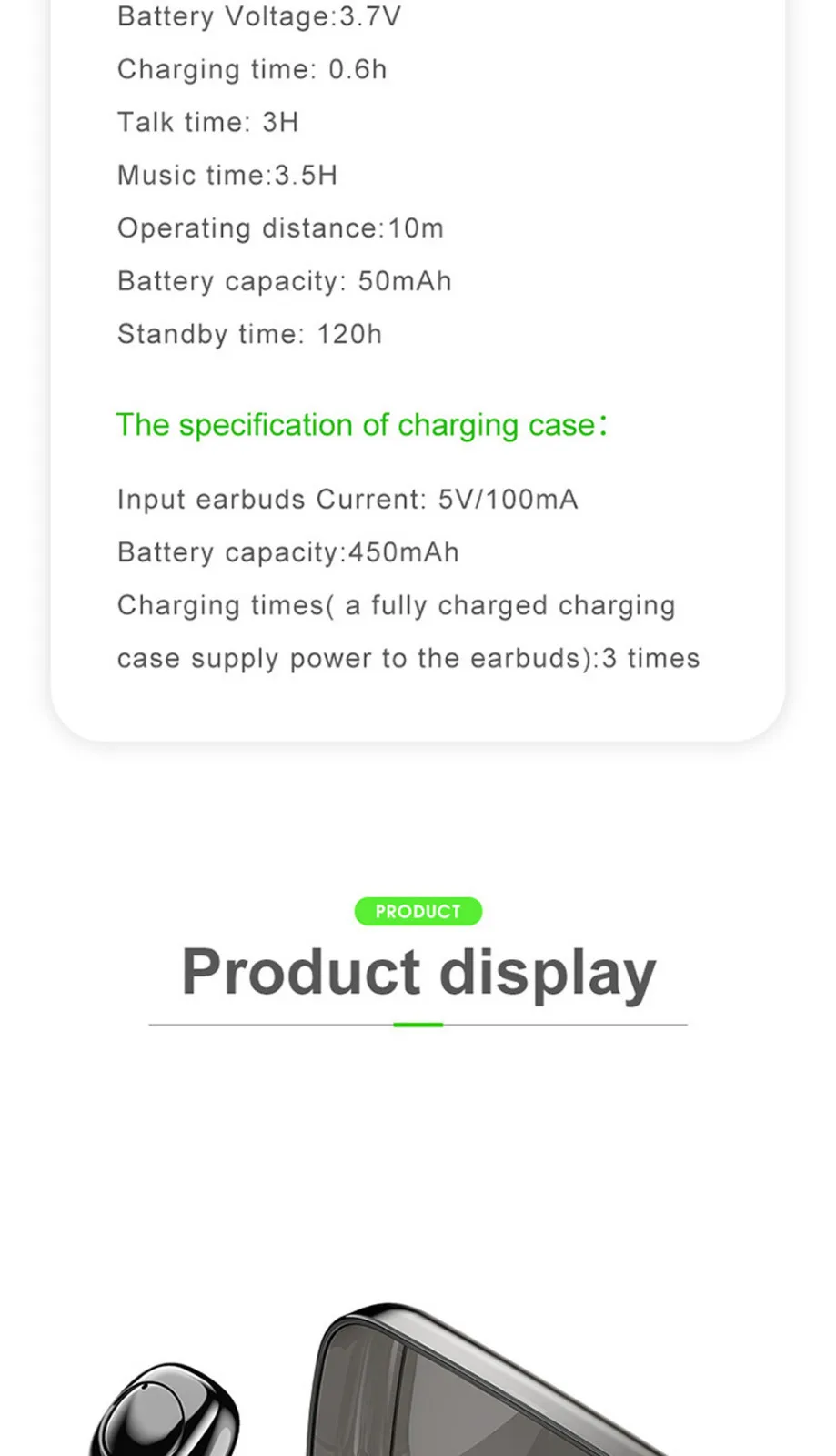 Ouhaobin TWS Беспроводной Bluetooth гарнитура светодиодный Дисплей Hi-Fi True Беспроводной наушники Bluetooth с зарядным устройством чехол 1118#2
