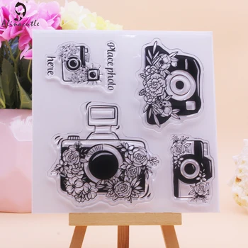 Flower Camera Clear Stamps 1