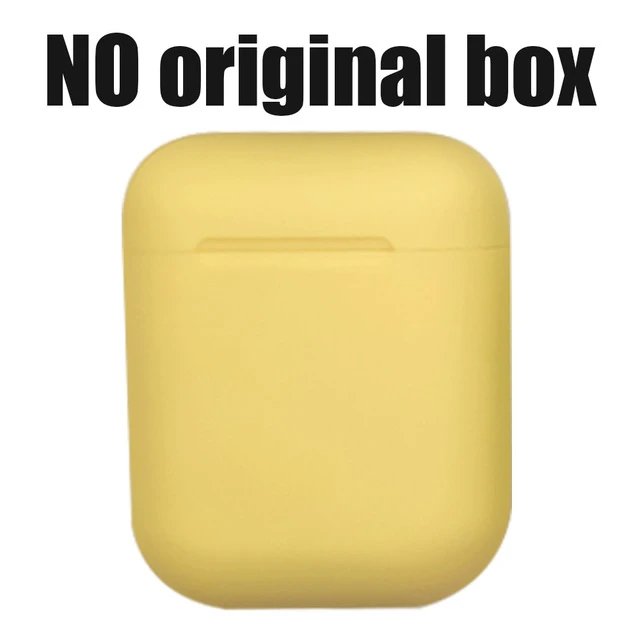 i12 Yellow no box Беспроводные наушники с Bluetooth 5,0, оригинальные наушники Macaron i12 TWS, сенсорная стерео гарнитура, спортивные наушники для смартфона - Цвет: i12 Yellow no box