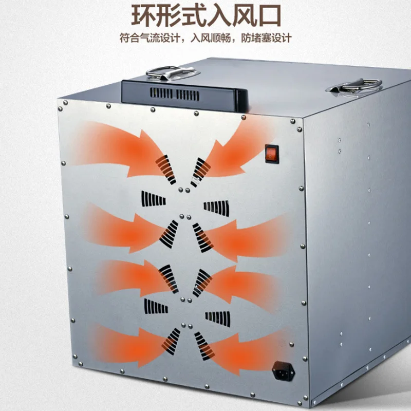 Stainless steel Food Dehydrator Fruits Vegetable Herb Drying Machine Snacks Meat Dried Food Dryers Commercial Processor 16 layer